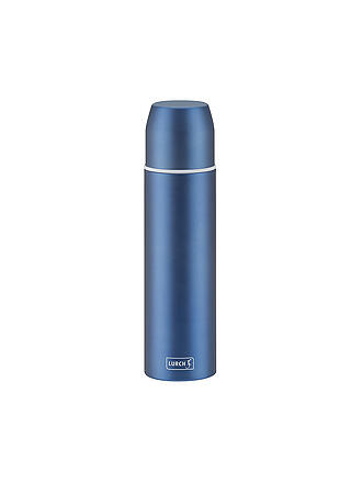 LURCH | Isolierflasche - Thermosflasche mit Becher EDS 0,45l Denim Blue | grau