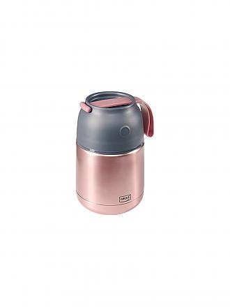 LURCH | Thermo-Pot Edelstahl 0,45l grau-metallic | rosa