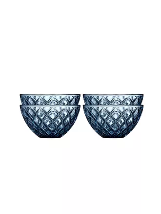 LYNGBY GLAS | Schale 4tlg. 12cm SORRENTO Amber | blau