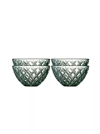 LYNGBY GLAS | Schale 4tlg. 12cm SORRENTO Grün | blau
