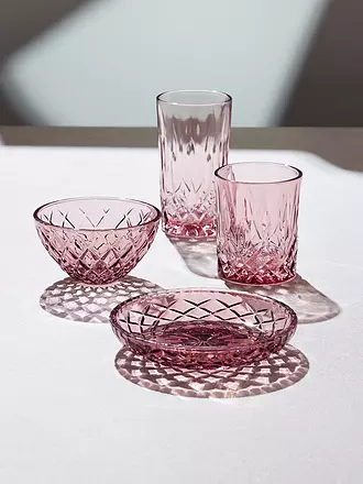 LYNGBY GLAS | Schale 4tlg. 12cm SORRENTO Pink | grün
