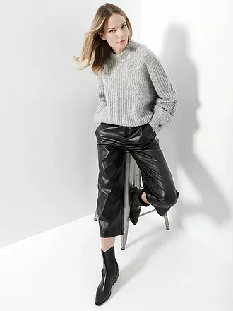 MAC | Culotte in Lederoptik 