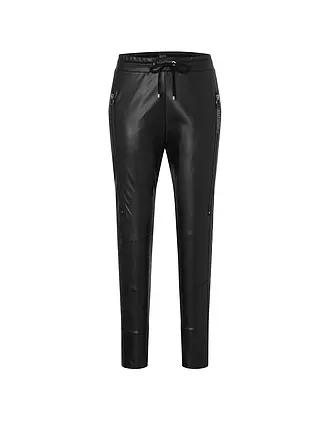 MAC | Hose in Lederoptik Future | schwarz