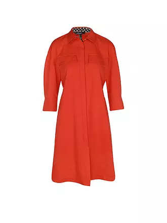 MARC CAIN | Hemdblusenkleid | dunkelrot