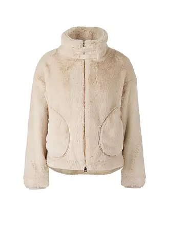 MARC CAIN | Jacke in Felloptik | creme