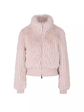 MARC CAIN | Jacke in Felloptik | hellgrau