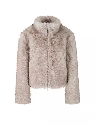 MARC CAIN | Jacke in Felloptik | hellgrau