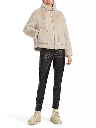 MARC CAIN | Jacke in Felloptik | creme