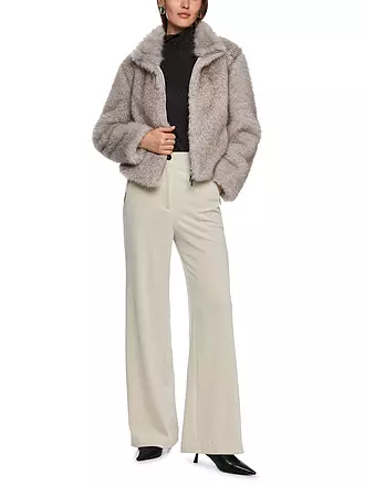 MARC CAIN | Jacke in Felloptik | hellgrau