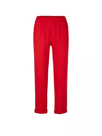 MARC CAIN | Leinenhose | dunkelrot