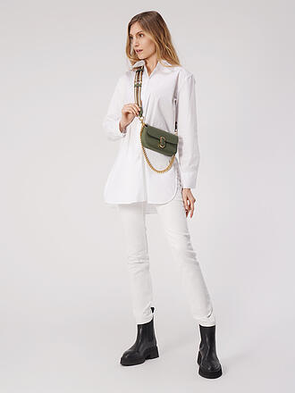 MARC JACOBS | Ledertasche - Mini Bag THE MINI SOFT SHOULDER BAG | olive