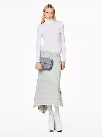 MARC JACOBS | Ledertasche - Umhängetasche THE SHOULDER BAG | hellgrau