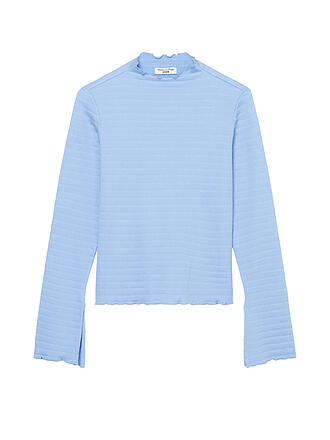 MARC O' POLO DENIM | Langarmshirt Cropped Fit | hellblau
