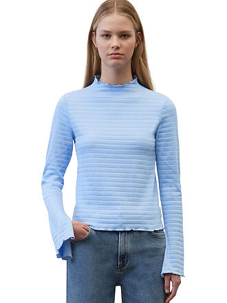 MARC O' POLO DENIM | Langarmshirt Cropped Fit | hellblau