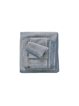 MARC O'POLO HOME | Duschtuch 70x140cm Tone Stripe Beige/White | blau