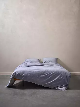 MARC O'POLO HOME | Flanell Bettwäsche EILIF 70x90cm/140x200cm Twilight Blue | hellgrau