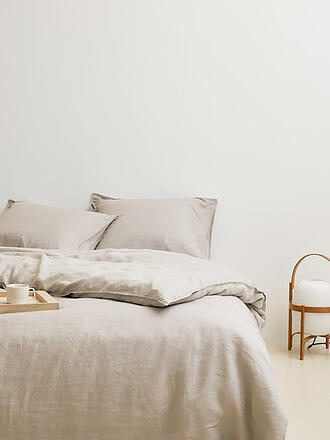 MARC O'POLO HOME | Leinen Bettwäsche Valka 70x90cm / 140x200cm Powder Blue | beige