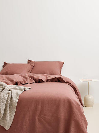 MARC O'POLO HOME | Leinen Bettwäsche Valka 70x90cm / 140x200cm Powder Blue | braun