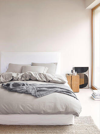 MARC O'POLO HOME | Perkal Bettwäsche SENJA 70x90cm / 140x200cm Walnut | creme