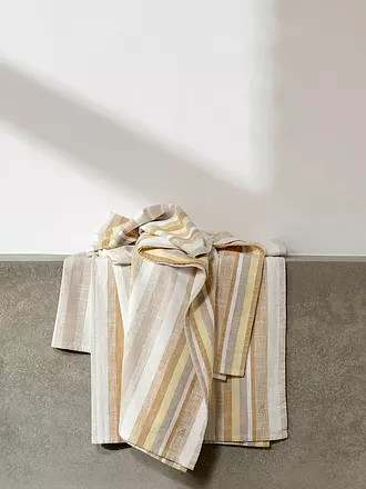 MARC O'POLO HOME | Strandtuch 100x200cm Klappen Hammam Neutral | gelb