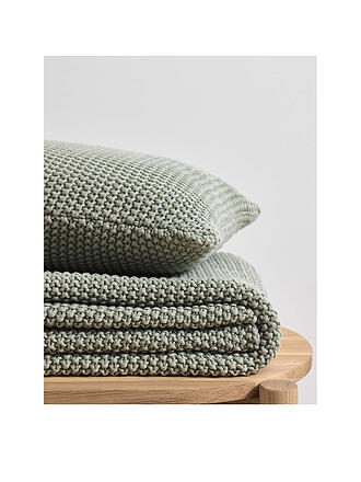 MARC O'POLO HOME | Tagesdecke - Plaid Nordic Knit Sandstone | grün