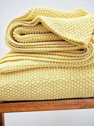 MARC O'POLO HOME | Wohndecke Nordic Knit 130x170cm (Oatmeal) | gelb