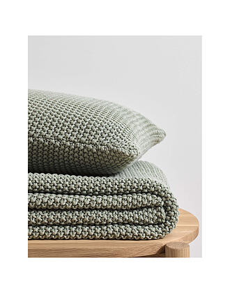 MARC O'POLO HOME | Wohndecke Nordic Knit 130x170cm (Offwhite) | grün