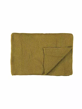 MARC O'POLO HOME | Wohndecke Nordic Knit 130x170cm (Oil Yellow) | orange