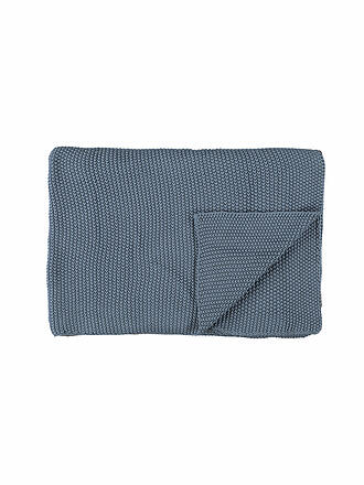MARC O'POLO HOME | Wohndecke Nordic Knit 130x170cm (Oil Yellow) | blau