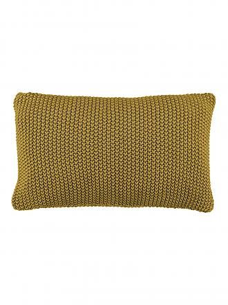 MARC O'POLO HOME | Zierkissen Nordic Knit 30x60cm (Offwhite) | orange