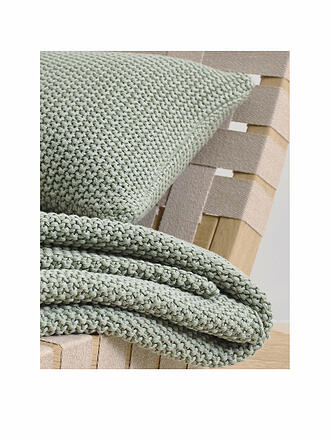 MARC O'POLO HOME | Zierkissen Nordic Knit 30x60cm (Offwhite) | grün
