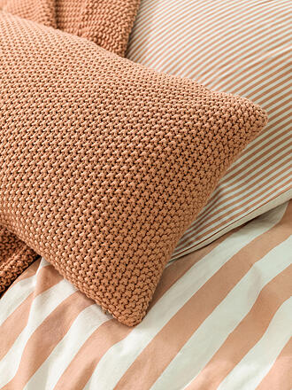 MARC O'POLO HOME | Zierkissen Nordic Knit 30x60cm (Offwhite) | koralle
