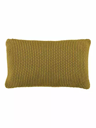 MARC O'POLO HOME | Zierkissen Nordic Knit 30x60cm (Oil Yellow) | braun