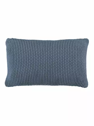 MARC O'POLO HOME | Zierkissen Nordic Knit 30x60cm (Silver) | blau