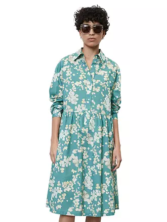 MARC O'POLO | Hemdblusenkleid | grün