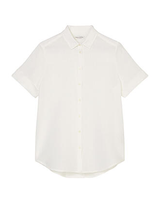 MARC O'POLO | Leinenbluse | weiss