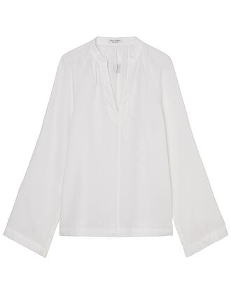 MARC O'POLO | Leinenbluse | weiss