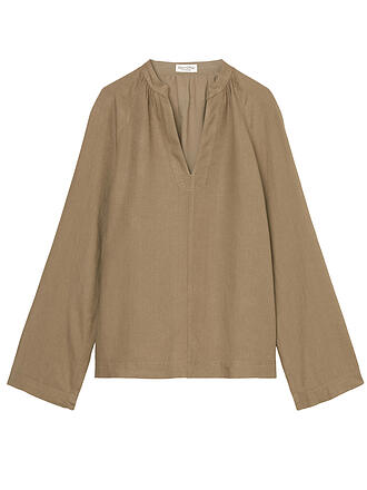 MARC O'POLO | Leinenbluse | braun