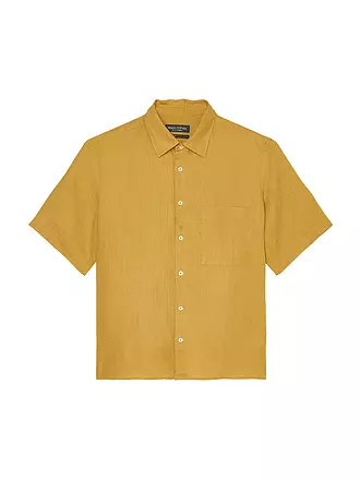 MARC O'POLO | Leinenhemd Regular Fit | gelb