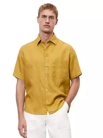 MARC O'POLO | Leinenhemd Regular Fit | gelb