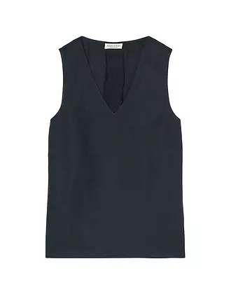 MARC O'POLO | Leinenshirt | dunkelblau