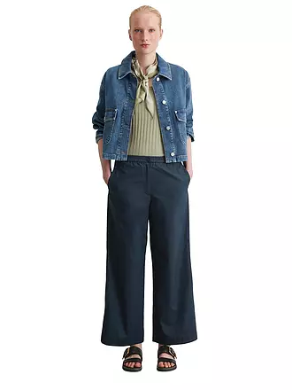 MARC O'POLO | Marlenehose WOVEN PANTS | dunkelblau