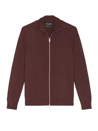 MARC O'POLO | Strickjacke | dunkelrot