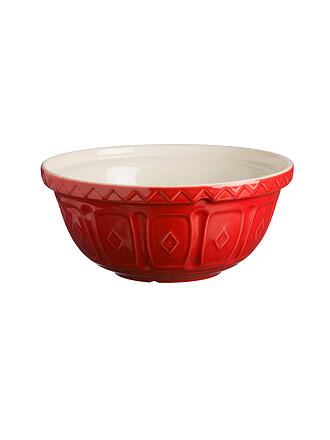 MASON CASH | Rührschüssel 14 x 29cm / 4L Steinzeug Rot | creme