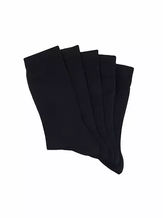 MAX CALVIN | Socken 5-er Pkg. anthrazit mele | dunkelblau