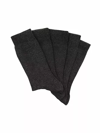 MAX CALVIN | Socken 5-er Pkg. anthrazit mele | dunkelblau