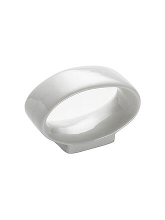 MAXWELL & WILLIAMS | Serviettenring oval 6,5x4,5cm Round White Basics | weiss