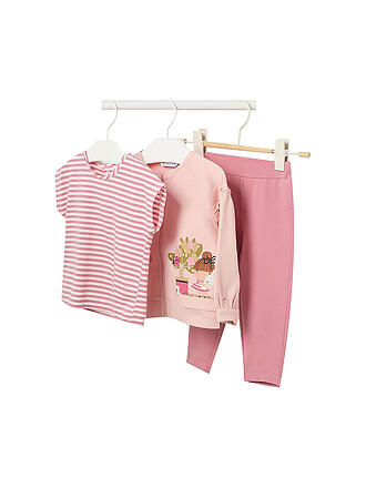 MAYORAL | Baby Mädchen Set 3-teilig Jogginganzug und Shirt | rosa