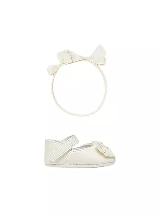 MAYORAL | Baby Schuhe und Haarreif 2-teilig | creme