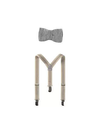 MAYORAL | Baby Set 2-teilig Fliege und Hosenträger | grau